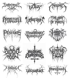 legible death metal font